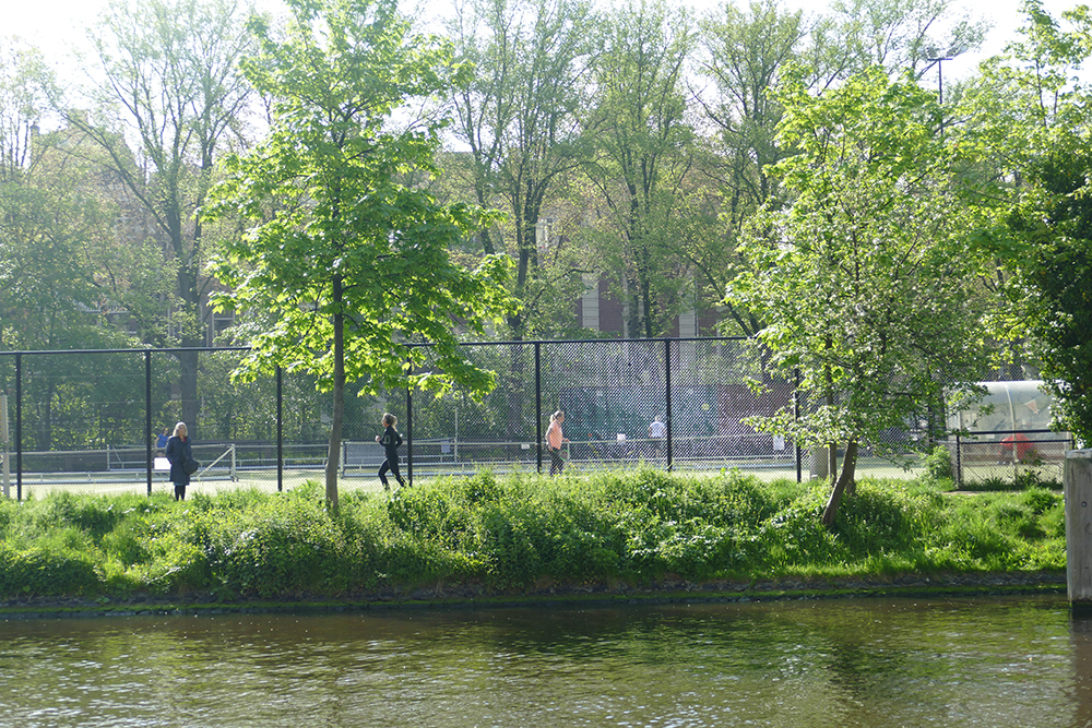 In het Wertheimpark Amsterdam